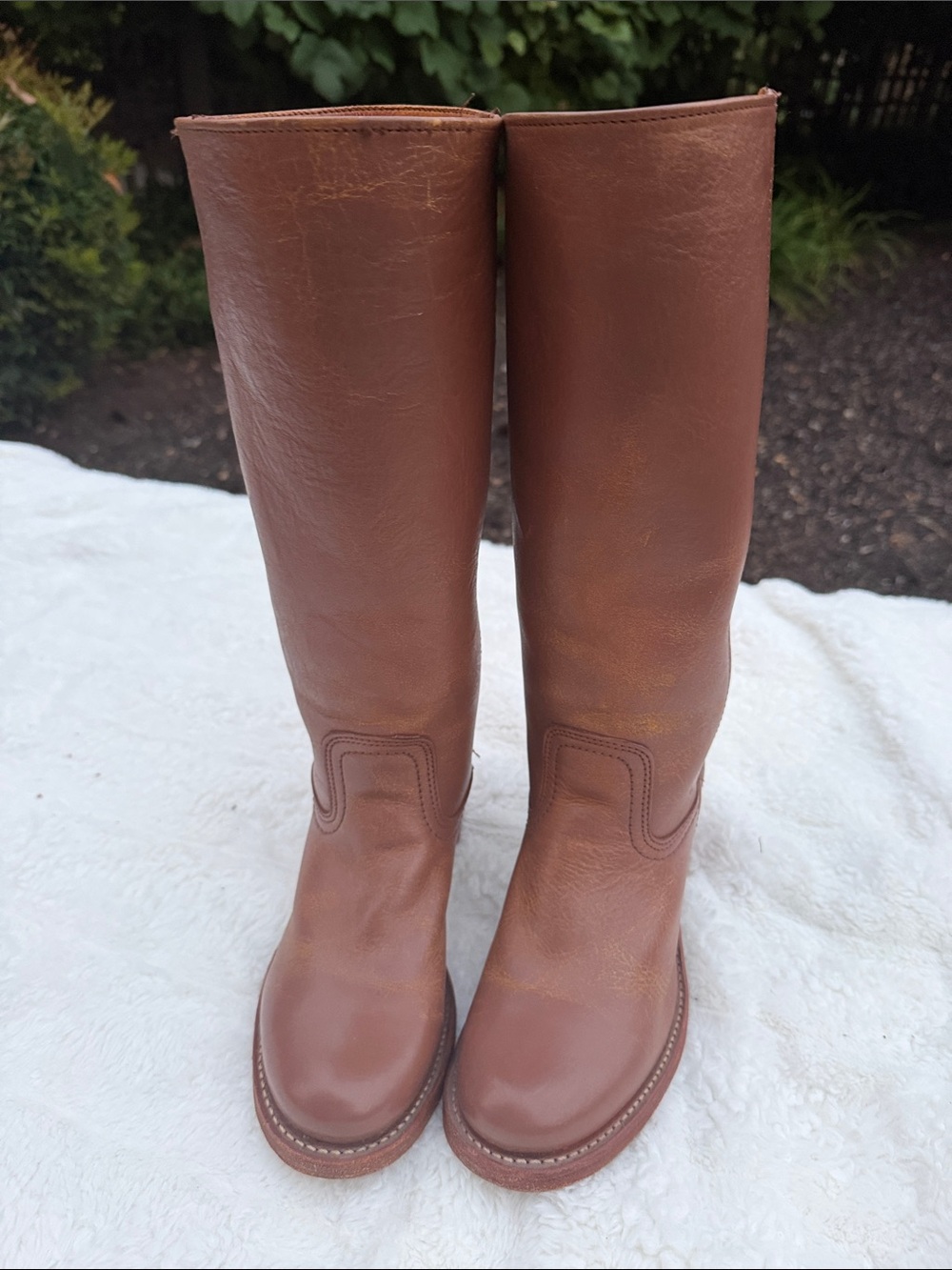 FRYE Classic Tall Brown Leather Women's Boots